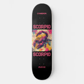 Astrologie Graffiti Zodiac Schorpioen Skateboard (Voorkant)