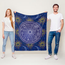 Astrologie Grafiek Fleece Deken