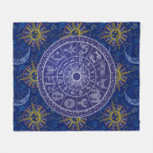 Astrologie Grafiek Fleece Deken (Voorkant (Horizontaal))