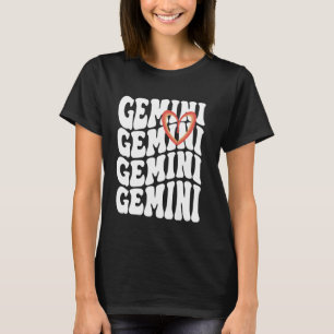Astrologie Grafiek Tweelingen Sterrenbeeld T-shirt