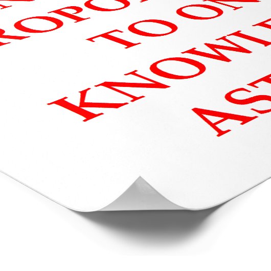 astrologie-grap poster (Hoek)