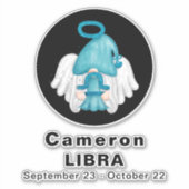 Astrologie hoeksteen 8-inch vinylSticker Sticker (Voorkant)