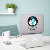 Astrologie hoeksteen 8-inch vinylSticker Sticker (Laptop op bureau)