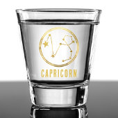Astrologie Horoscope Gold Capricorn Zodiac Sign Shot Glas