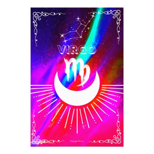 Astrologie - horrorscope van de maagd foto afdruk (Voorkant)