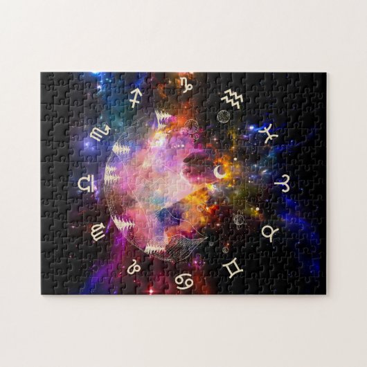 Astrologie in het universum legpuzzel (Horizontaal)
