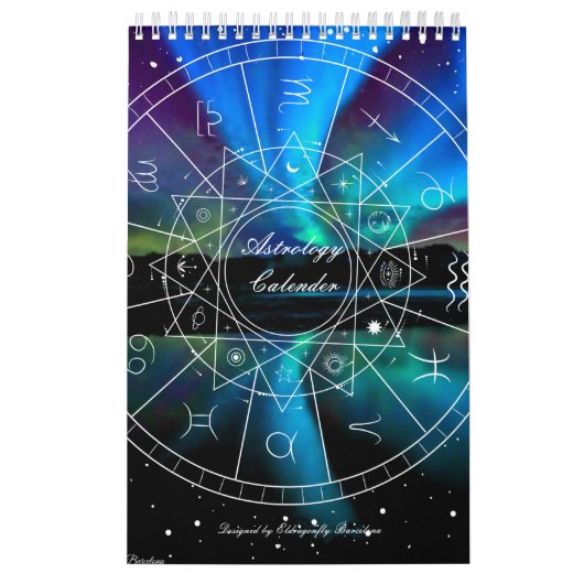 Astrologie Kalender met planeten (Hoes)