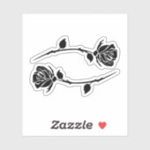astrologie Kanker bloem sterrenbeeld Sticker (Vel)