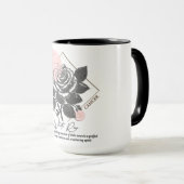 Astrologie/Kanker Dierenriem Teken Bloem Witte Roo Mok (Voorkant rechts)