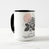 Astrologie/Kanker Dierenriem Teken Bloem Witte Roo Mok (Voorkant links)