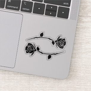 Astrologie Kanker florale zodiale teken Sticker