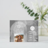 Astrologie Kanker Sterrenbeeld Foto Pasgeboren Per Briefkaart (Staand voorkant)