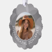 Astrologie Kanker Zodiac Sign Foto Aangepaste Verj Ornament Kaart (Links)