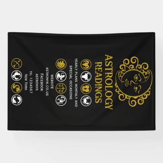 Astrologie Lezen Spandoek (Horizontaal)