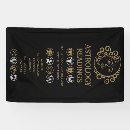Astrologie Lezing Spandoek (Horizontaal)