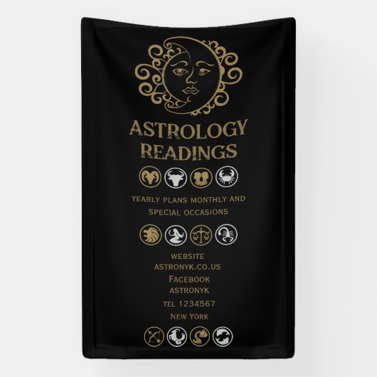 Astrologie Lezing Spandoek (Verticaal)