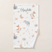 Astrologie ontwerp: Waterverf Vissen Zodiac Sign Bad Handdoek (Handdoek)