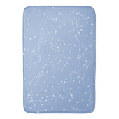 Astrologie Pastelblauw Witte Sterren Sterrenbeeld Badmat (Voorkant Verticaal)