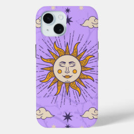 Astrologie Phonecases: Hemelse Stijl Zonneteken iPhone 15 Case