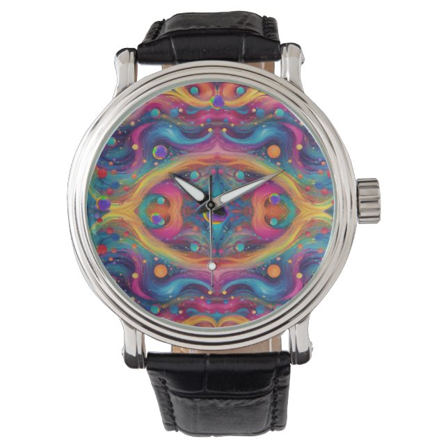 Astrologie planeet ruimte sterrenstelsel heelal  horloge (Voorkant)