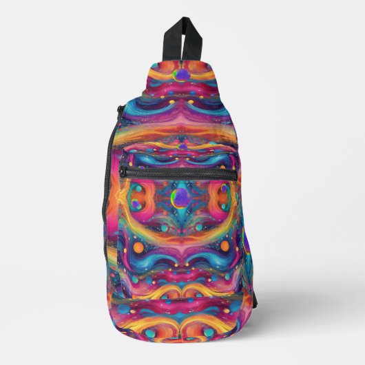 Astrologie planeet ruimte sterrenstelsel heelal sling bag (Voorkant)