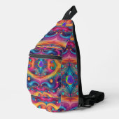 Astrologie planeet ruimte sterrenstelsel heelal sling bag (Rechterhoek)