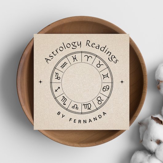 Astrologie Readders Zodiac Lunar Sign Astrologist Vierkante Visitekaartje