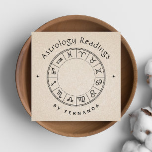 Astrologie Readders Zodiac Lunar Sign Astrologist Vierkante Visitekaartje
