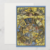  astrologie, renaissance Zodiac Wheel, 1555 (Voorkant / Achterkant)