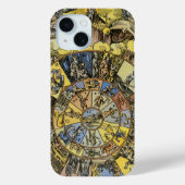  astrologie, renaissance Zodiac Wheel, 1555 Case-Mate iPhone Case (Achterkant)