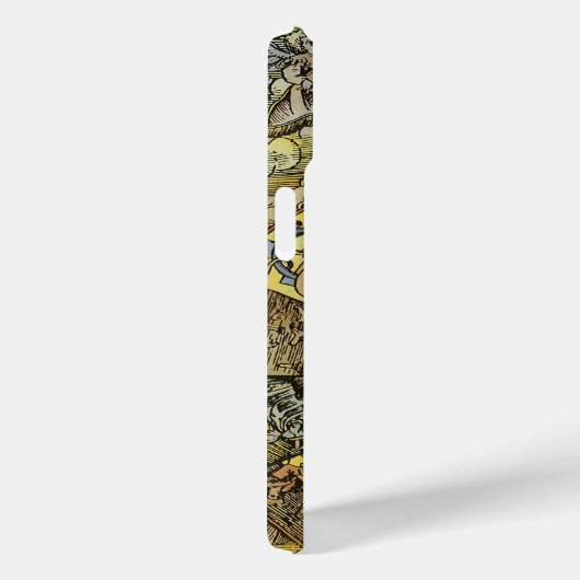  astrologie, renaissance Zodiac Wheel, 1555 Case-Mate iPhone Case (Achterkant / Rechts)