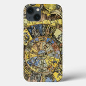  astrologie, renaissance Zodiac Wheel, 1555 Case-Mate iPhone Case (Achterkant)