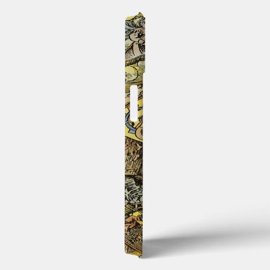  astrologie, renaissance Zodiac Wheel, 1555 Case-Mate iPhone Case (Achterkant / Rechts)