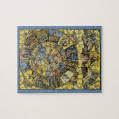 astrologie, renaissance Zodiac Wheel, 1555 Legpuzzel (Horizontaal)