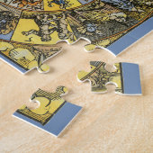 astrologie, renaissance Zodiac Wheel, 1555 Legpuzzel (Zijkant)