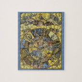  astrologie, renaissance Zodiac Wheel, 1555 Legpuzzel (Verticaal)