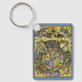  astrologie, renaissance Zodiac Wheel, 1555 Sleutelhanger (Voorkant)