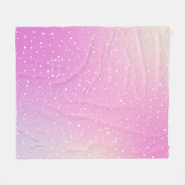 Astrologie Roze Gradiënt Aura Sterren Constellatie Fleece Deken