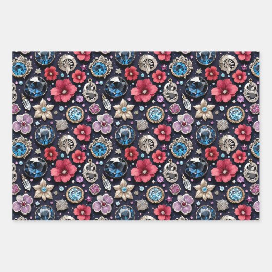 Astrologie Schorpioen Geboorte Maand Bloemkristall Inpakpapier Vel (Voorkant 3)