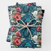 Astrologie Schorpioen Geboorte Maand Bloemkristall Inpakpapier Vel (In situ)