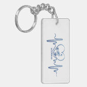 Astrologie Schorpioen Hartslag Cadeau Sleutelhanger (Voorkant Links)