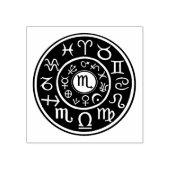 Astrologie Schorpioen Zodiac ontwerp rubberen stem Rubberstempel (Afrduk)