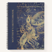 Astrologie Scorpio horoscoop zakboek met naam Notitieboek (Voorkant)
