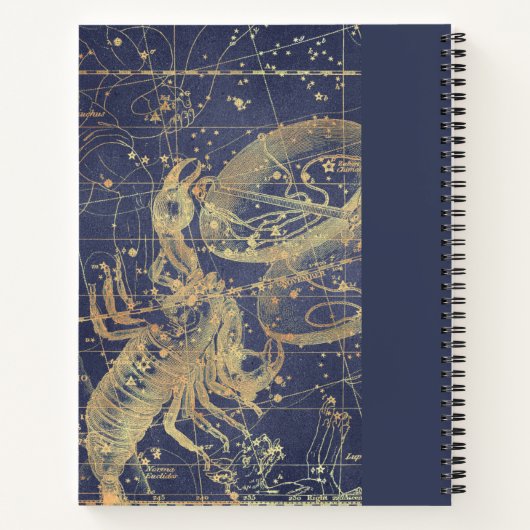 Astrologie Scorpio horoscoop zakboek met naam Notitieboek (Achterkant)