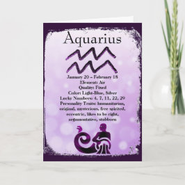 Astrologie Sign Aquarius Horoscope Zodiac Kaart