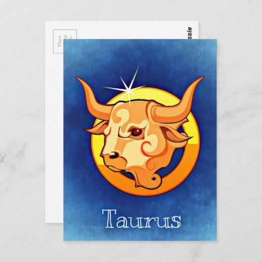 Astrologie Sign Taurus Briefkaart (Voorkant / Achterkant)