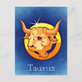 Astrologie Sign Taurus Briefkaart (Voorkant)