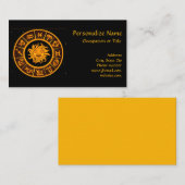 Astrologie signaleert hormonale symbolen visitekaartje (Voorkant / Achterkant)