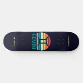 Astrologie Skateboard met Gemini Symbool (Horizontaal)