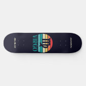 Astrologie skateboard met Maagd symbool (Horizontaal)